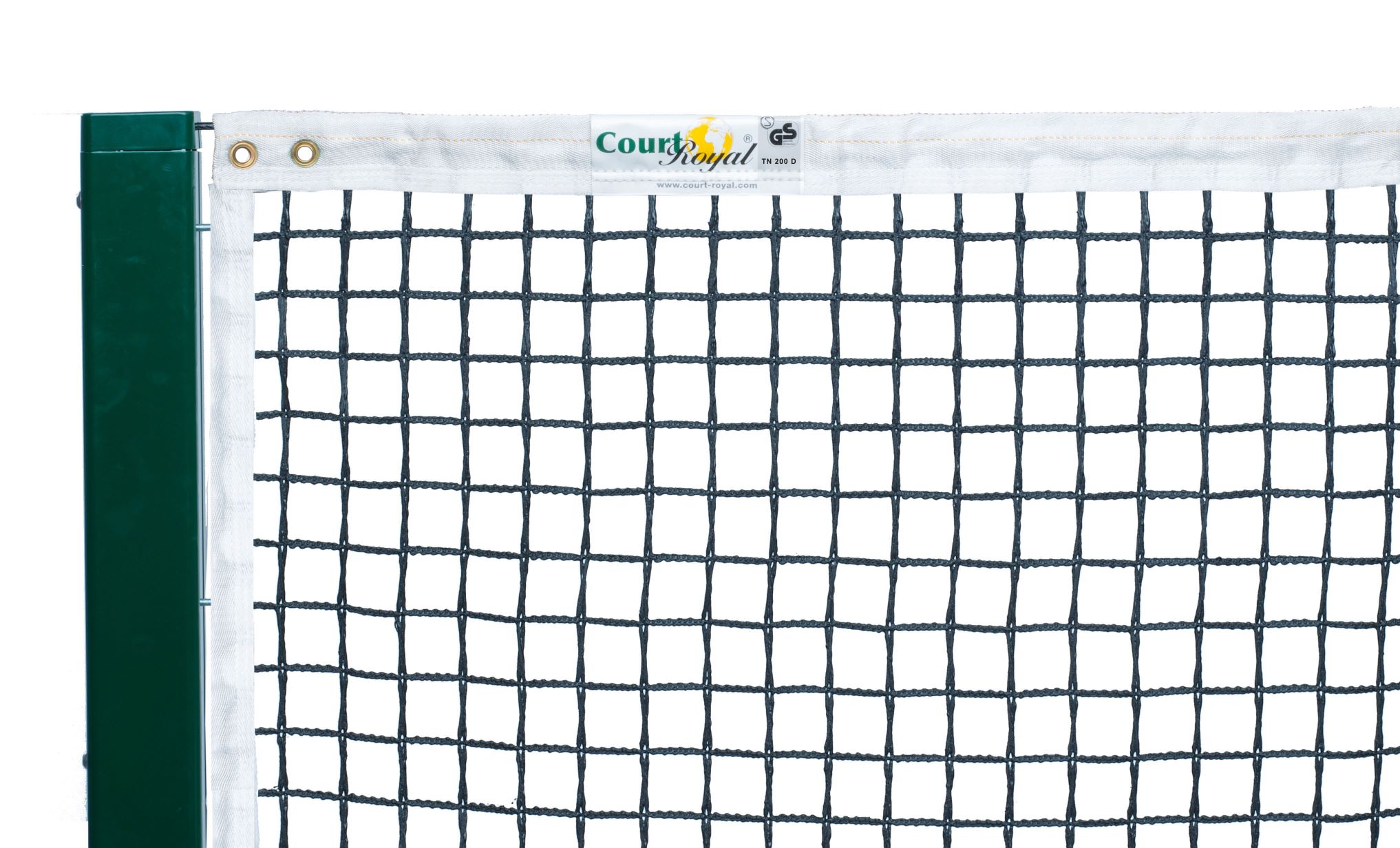 Tennisnetz Court Royal TN 200 schwarz verschiedene Einfassung Tennisnetz Court Royal TN 200 schwarz verschiedene Einfassung