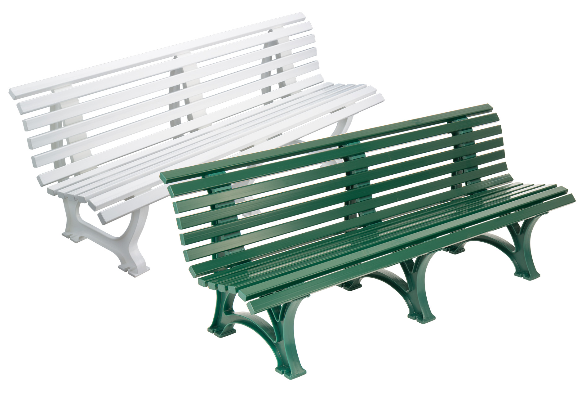 Bench Sindelfingen - white or green Bench Sindelfingen - white or green