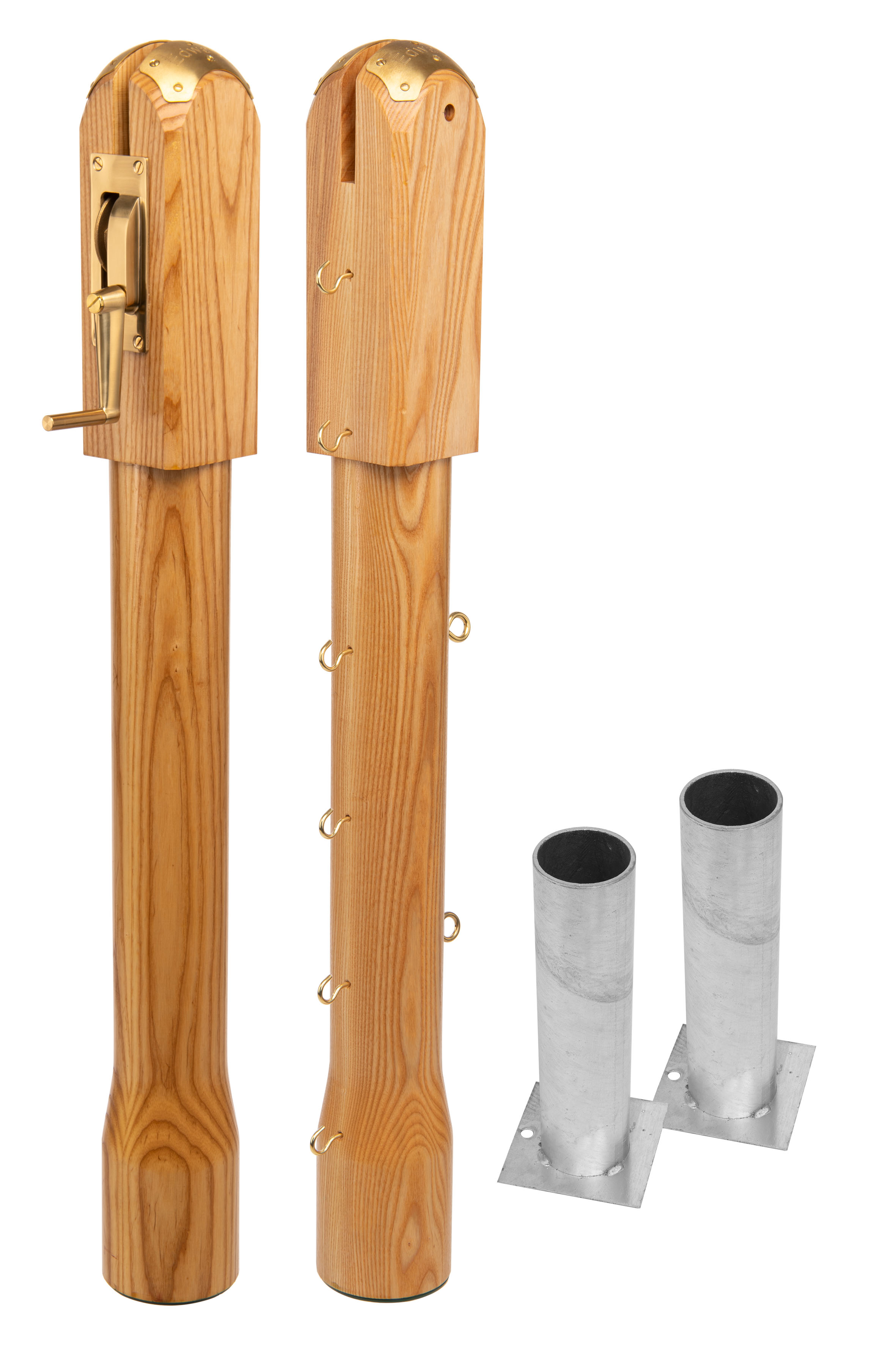 Ash Wood Tennis Net Posts