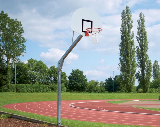 Basketball System Court Royal with Aluminum Backboard round - different extensions