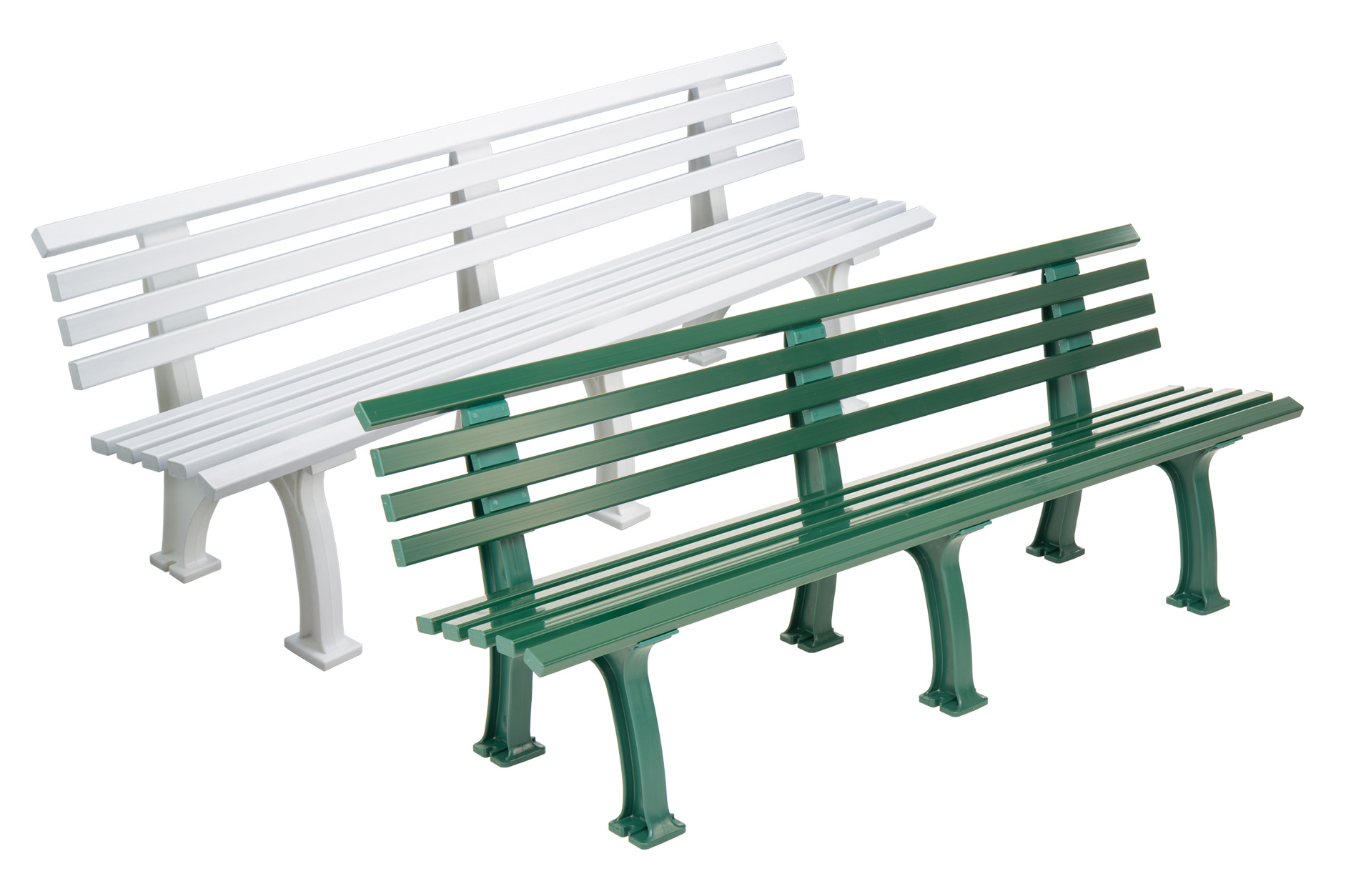 Bench Berlin - white or green Bench Berlin - white or green