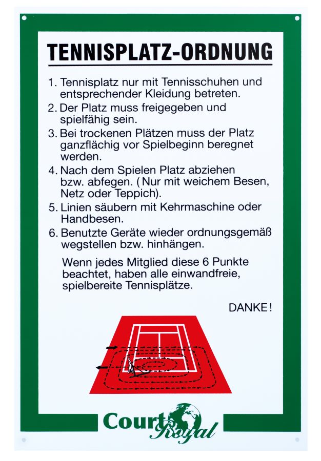 US_41241_Hinweisschild für Platzordnung