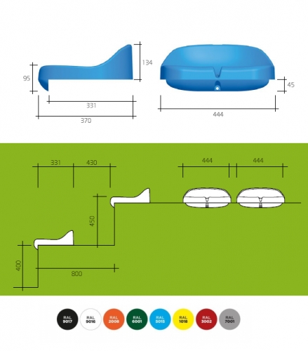 1464_2wpAxVUQAcZuWG Tribune Seat Compact dimensions
