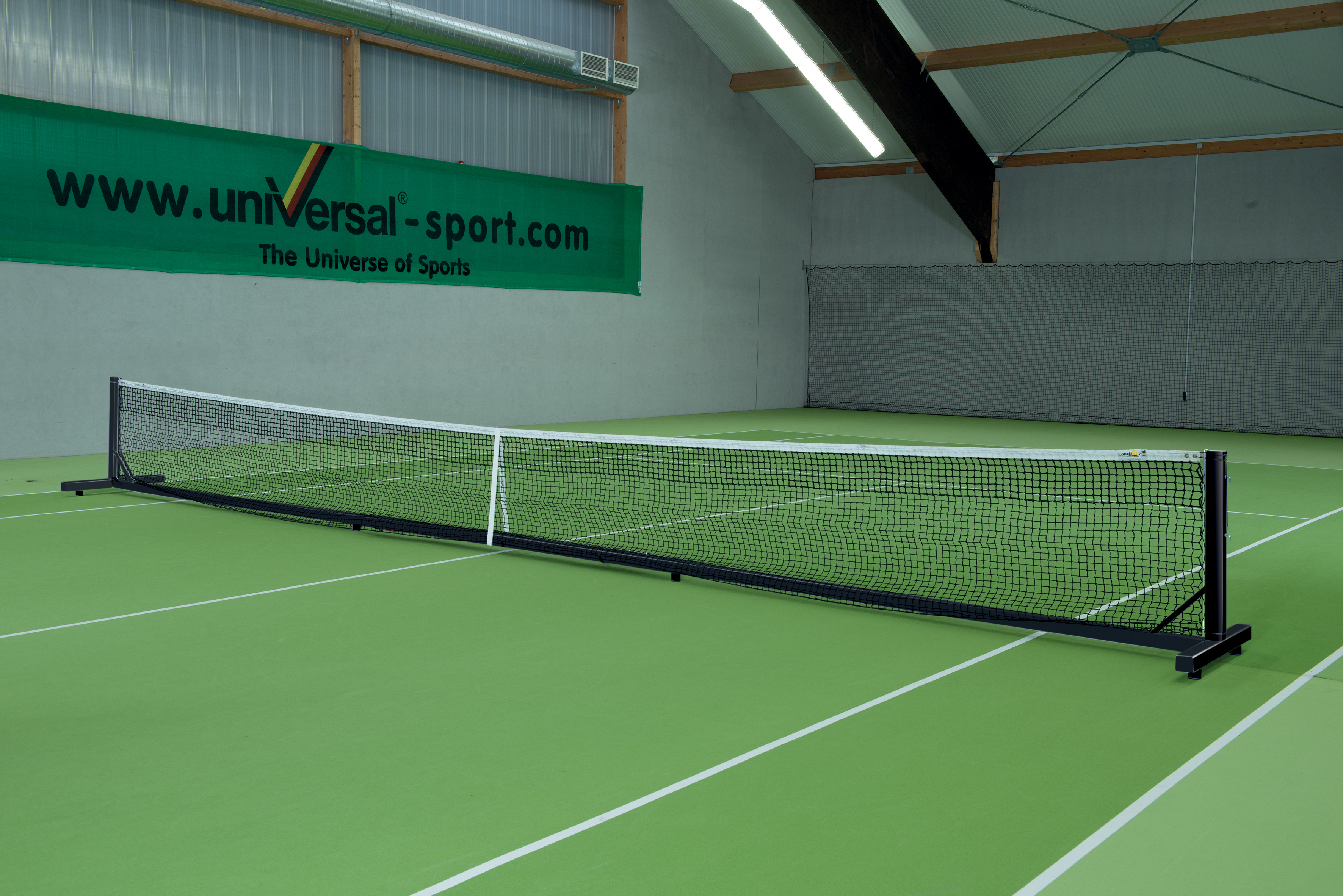 US_404851_single Tennisnetzanlage Court Royal II Turnier schwarz