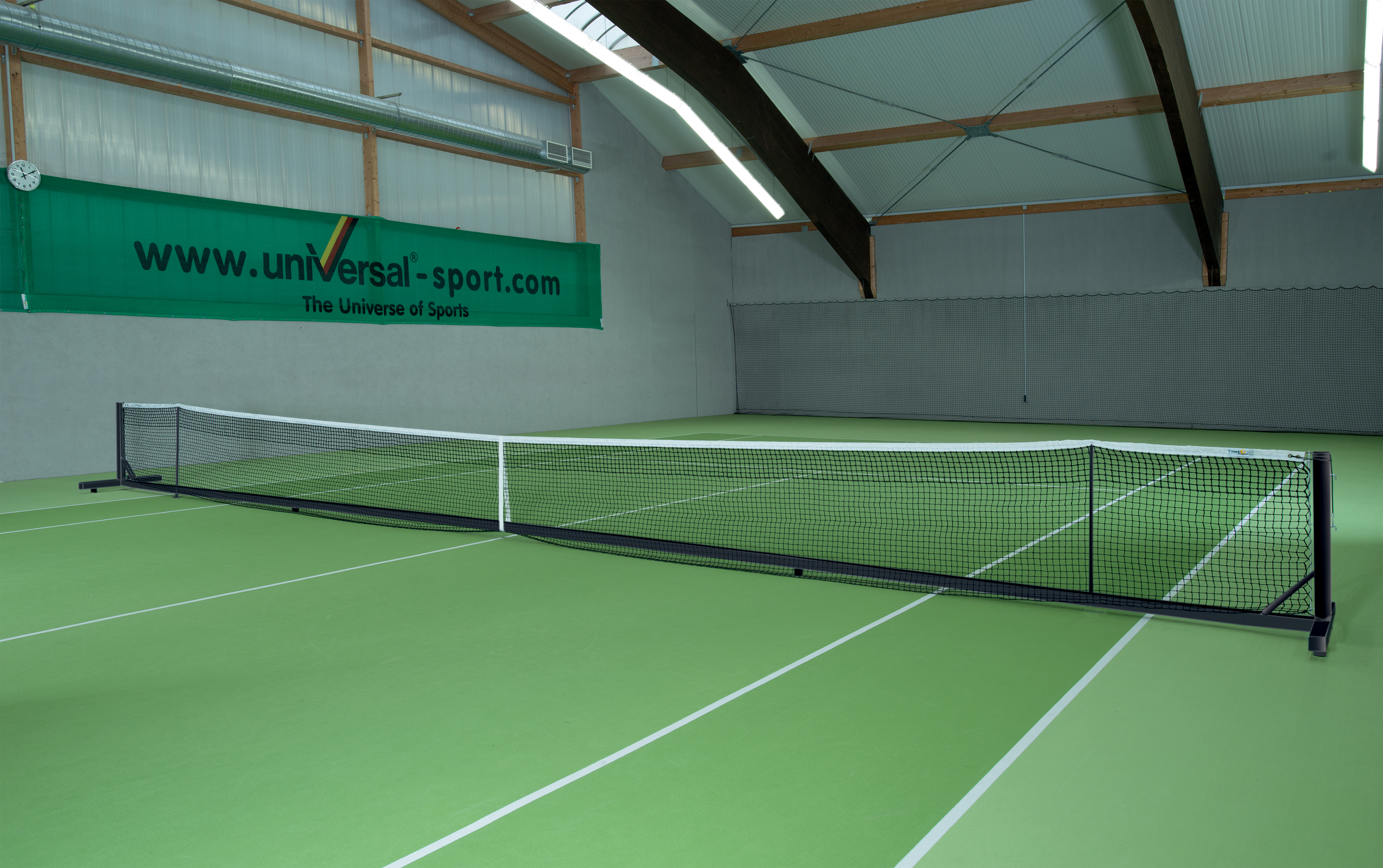 Tennisnetzanlage Court Royal II Turnier schwarz