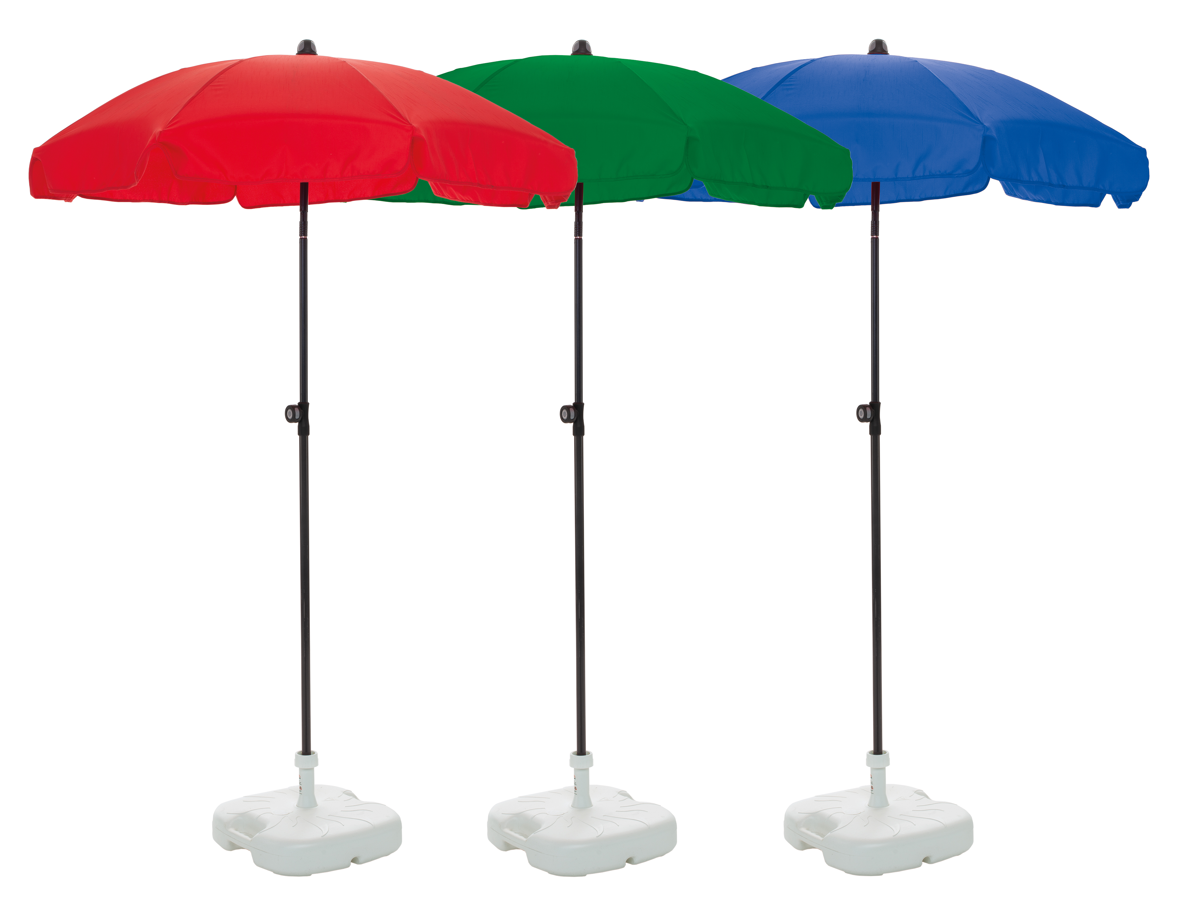 US_408009_4080091_4080092_Sonnenschirm_Nuovo_rot_gruen_blau Umbrella Nuovo in 3 different colors
