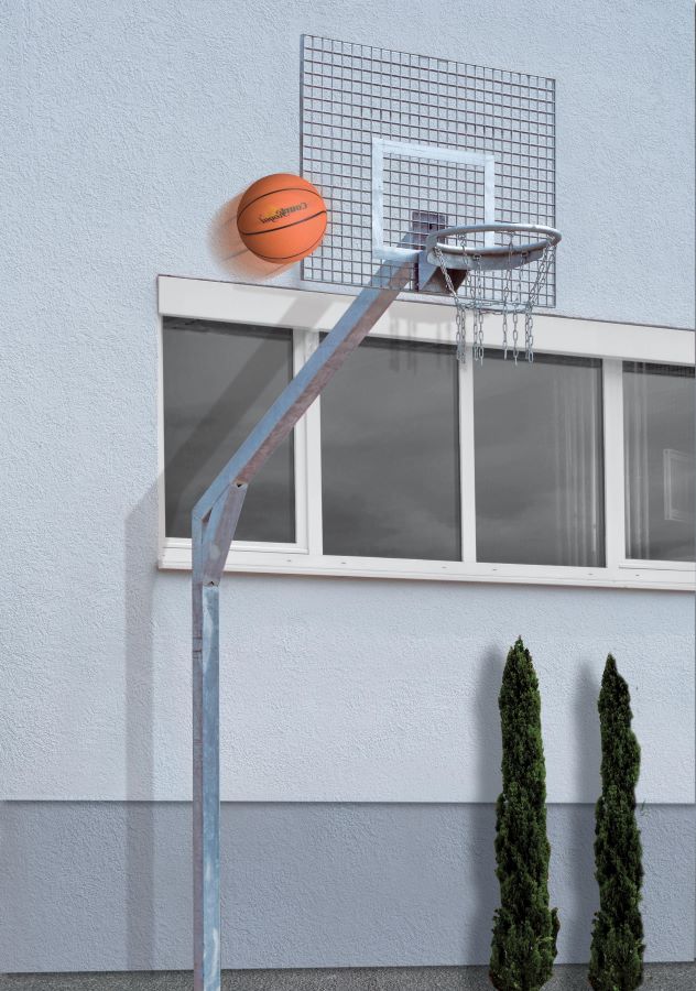 US_300262_300220_Basketballanlage mit Gitterbrett