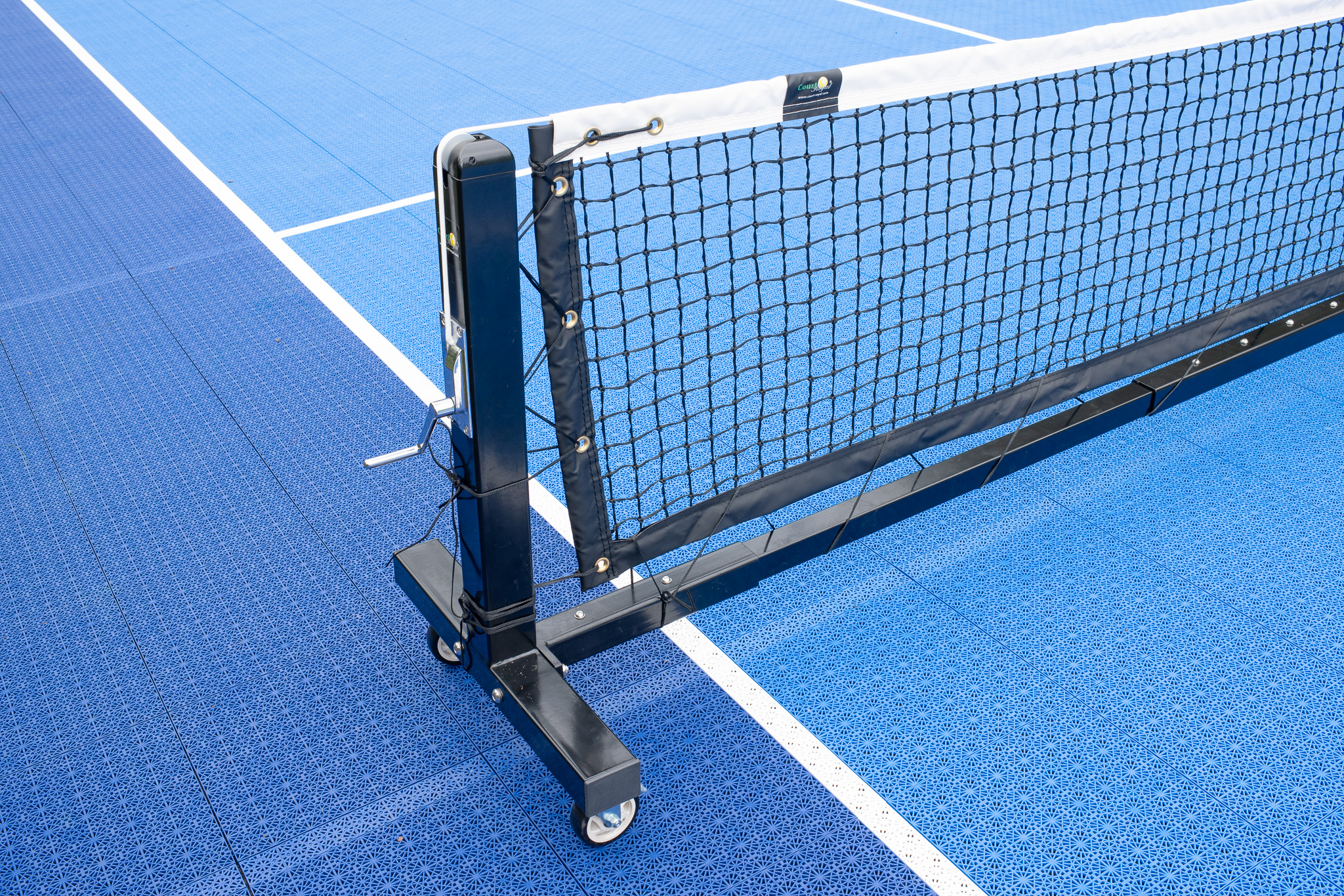 Pro Pickleball Anlage mit Rollen und Netz
