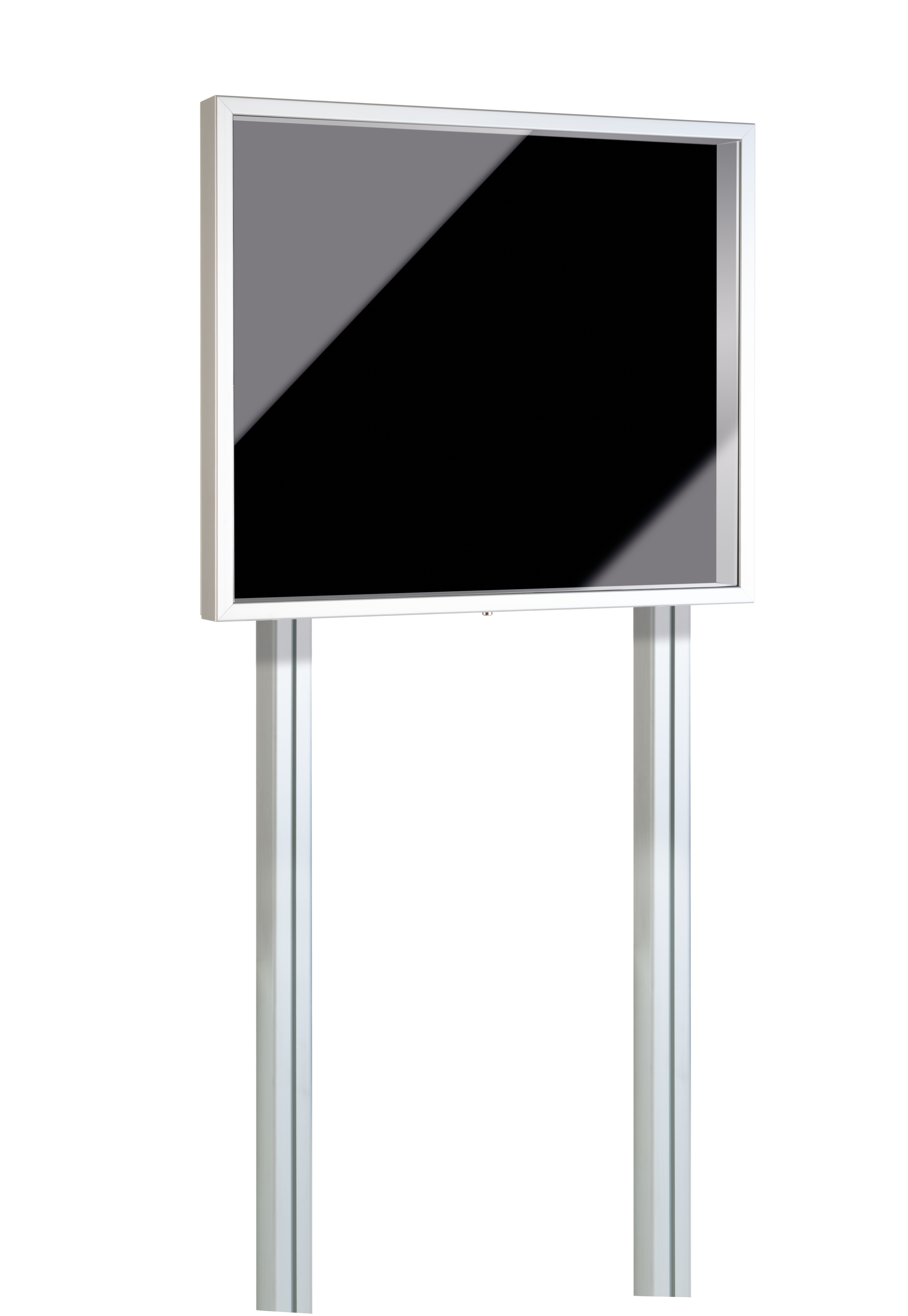 US_41940_Staenderpaar_80x80_Info_Kasten_Pfosten_breit Pair of stands 80x80